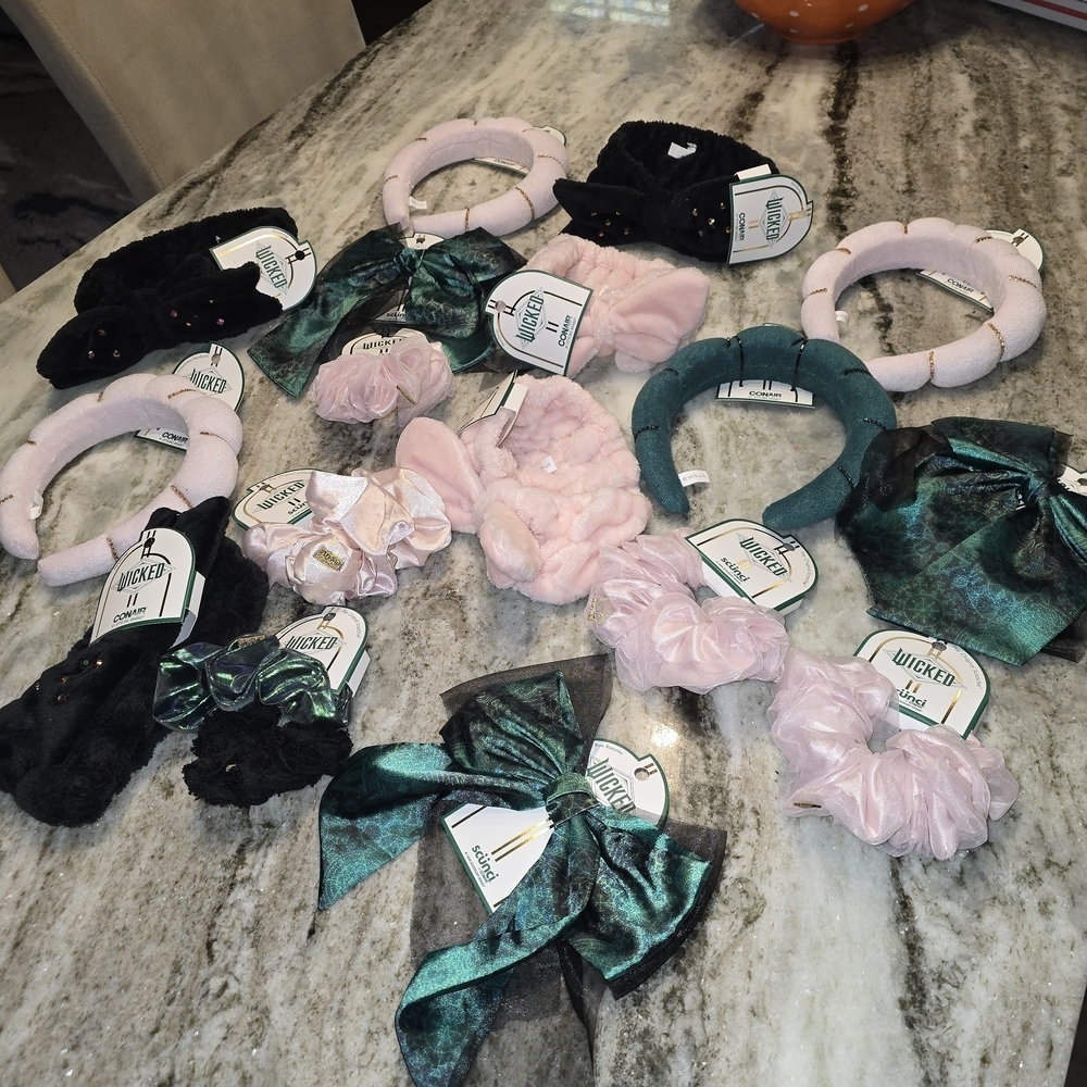 Wicked Kids Pink and Teal Hair Accessories Set